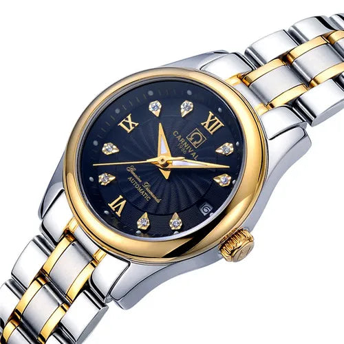 Carnival Women Watches Top Luxury Brand Ladies Automatic Mechanical Watch Women Sapphire Waterproof Relogio Feminino Reloj Mujer