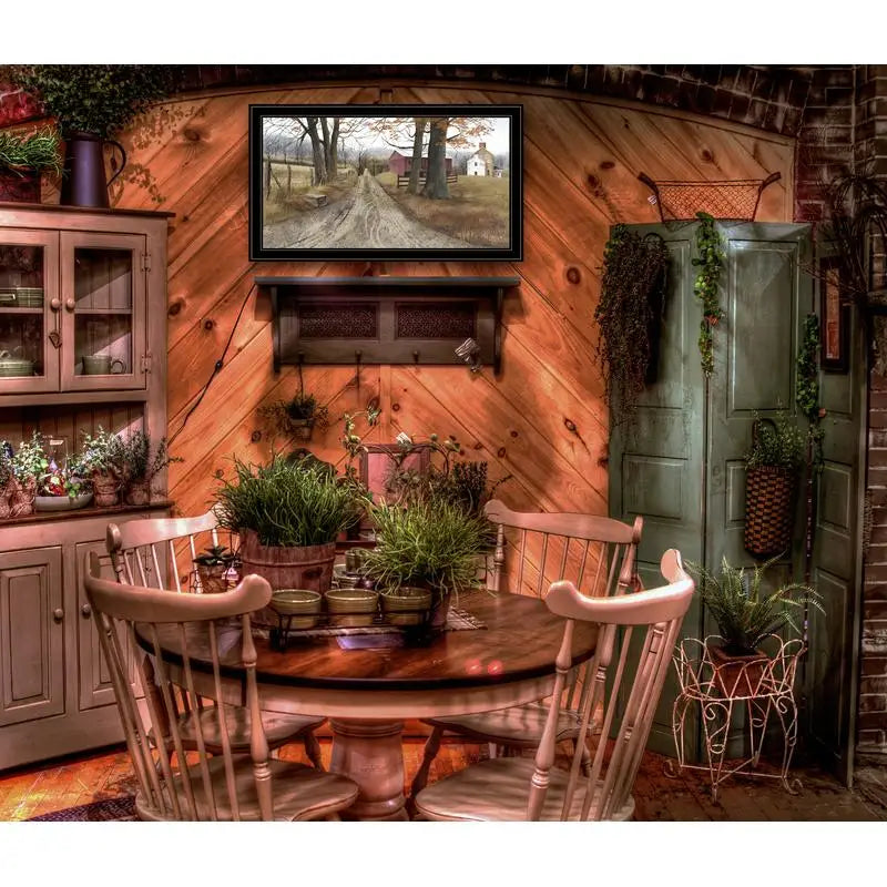 Modern Framed Wall Art "The Road Home" for Living Room, Bedroom & Farmhouse Decor by Billy Jacobs