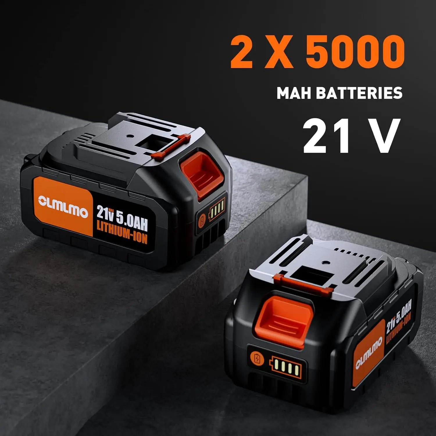 OLMLMO Impact Professional Wrench 1100N.m Screwdriver Socket Lithium Battery Electric Cordless High Speed Car Truck Repair Power