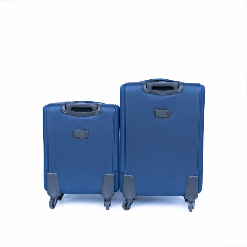(20+24) Two-Piece Suitcase Set Oxford Trolley Case Without Password Lock Universal Wheel BLUE