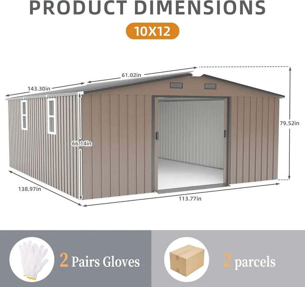 hot-sellingCampcraft 0.25mm Color Steel Plate Tiny House Kit with Protective Film, Daylight Windows, and Gift Set(Brown)