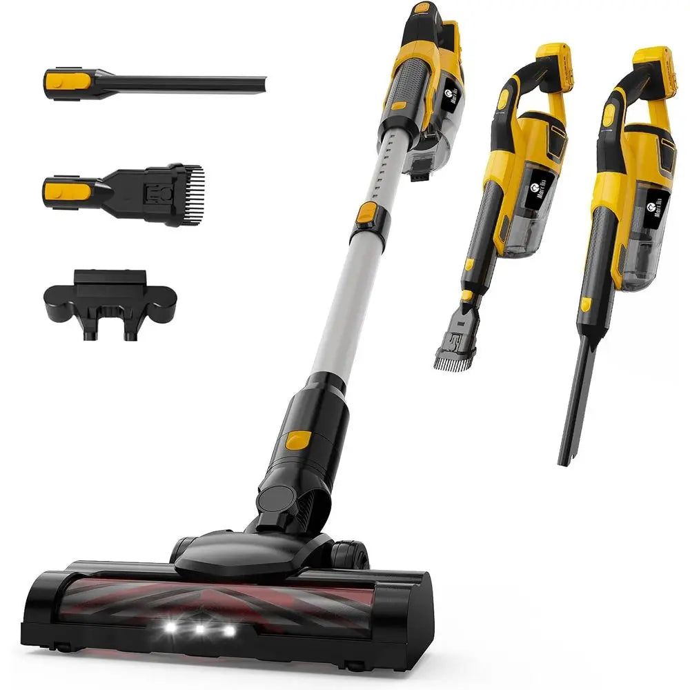 190W 20V Battery Compatible 5-in-1 Lightweight Stick Handheld Vacuum with HEPA Filter for Car Home Carpet Hardfloor Pet Hair