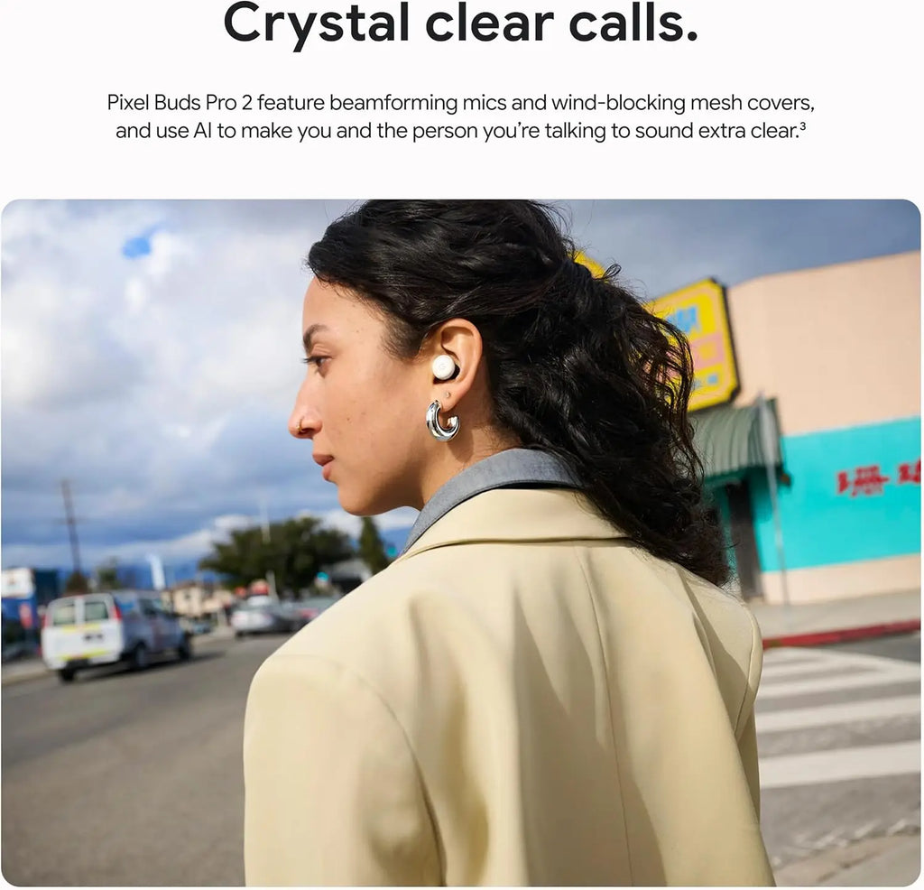 Google Pixel Buds Pro 2 Wireless Earbuds with Active Noise Cancellation Bluetooth Headphones Hazel