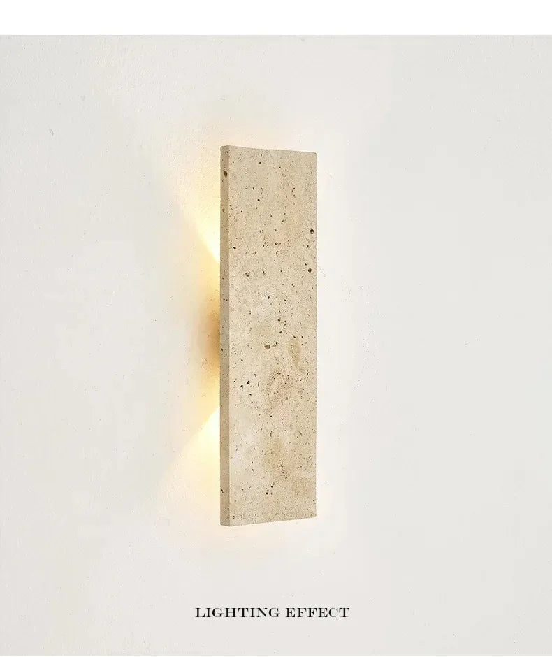 Natural Stone Outdoor Waterproof Wall Lamp 18W LED for Bedroom And Living Room Lighting