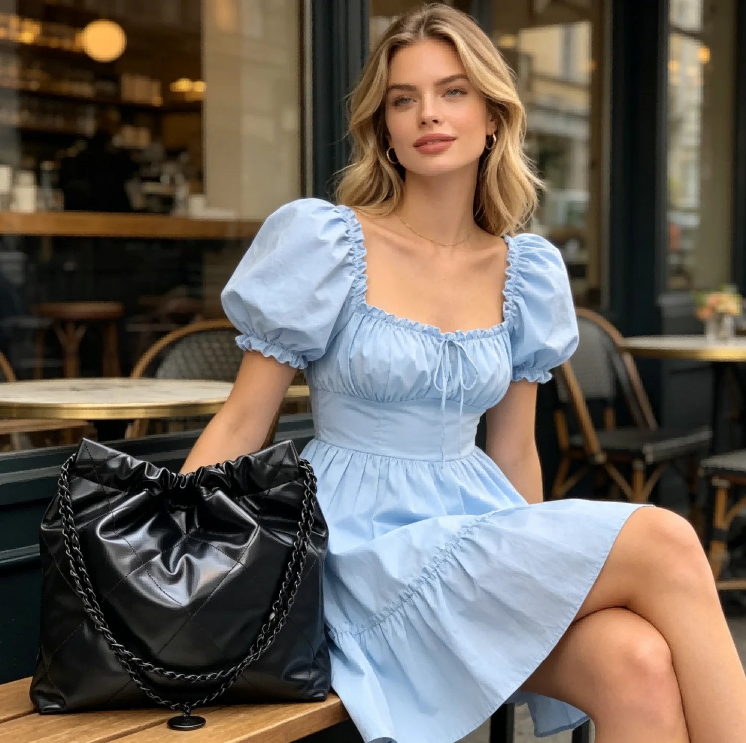 Fashion and Leisure Ling Grid Shoulder Bag, Commuter Internet Celebrity Chain Crossbody Bag, Versatile Underarm Bag
