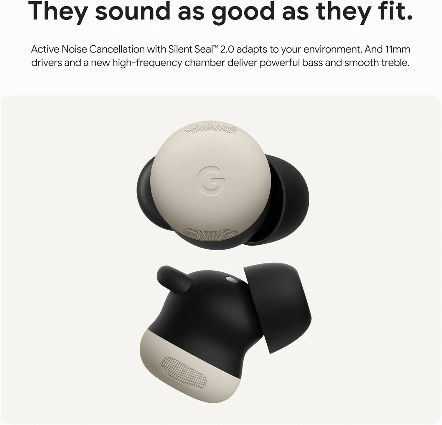 Google Pixel Buds Pro 2 Wireless Earbuds with Active Noise Cancellation Bluetooth Headphones Hazel