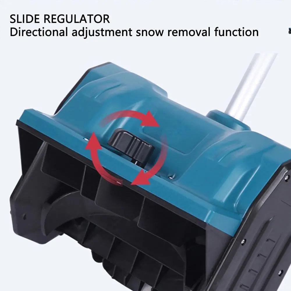 Battery-Powered Curved Handle Electric Sweeper for Lawns, Sidewalks, and Driveways (US Plug)
