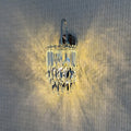 Stainless Steel Wall Lamp Full Spectrum Tricolor Wall Light Luxury Retro Living Room Mood Light Bedroom Bedside Lighting Lights