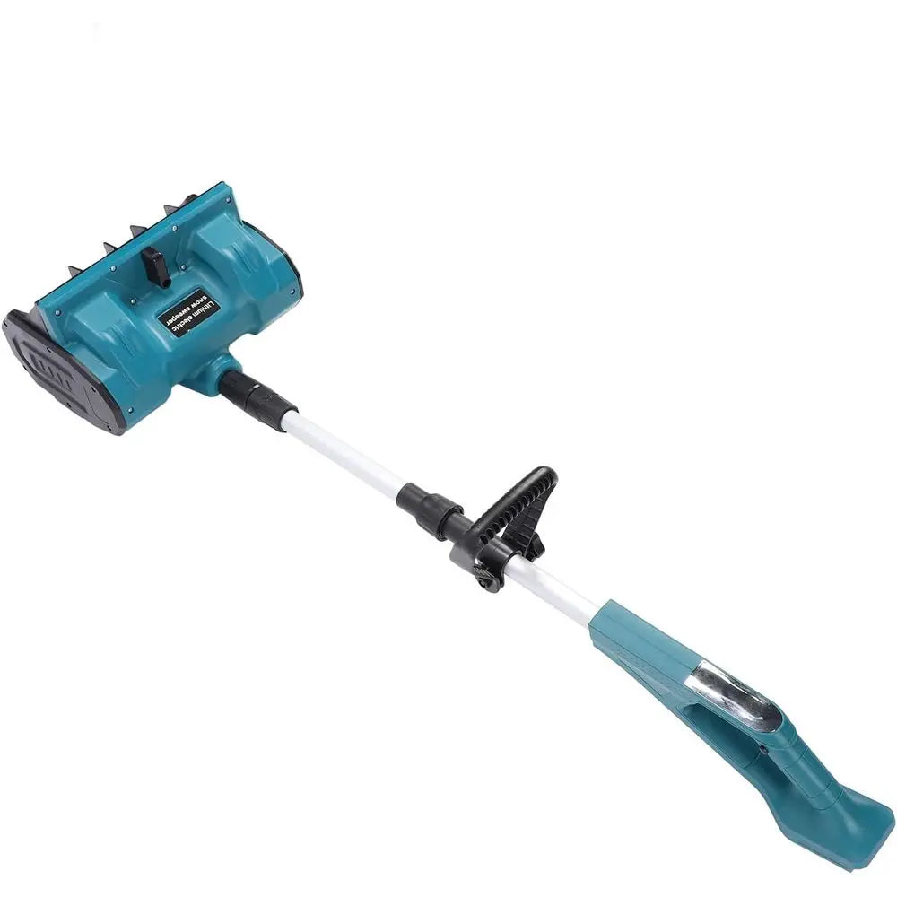 Battery-Powered Curved Handle Electric Sweeper for Lawns, Sidewalks, and Driveways (US Plug)