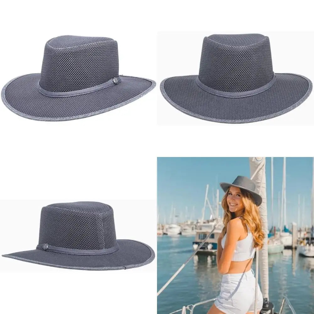 Wide Brim Sun Hat for Outdoors - Handcrafted, Breathable, UPF 50, Water-Resistant | Ideal for Outdoor Activities and Sun Protect