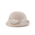 Fancy Women Beanies 100% Wool Beret Retro Photography Bow Bonnets Felt hat Fedora Hat Fashion Newsboy Caps Trilby Female