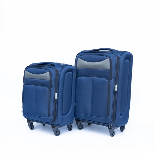 (20+24) Two-Piece Suitcase Set Oxford Trolley Case Without Password Lock Universal Wheel BLUE