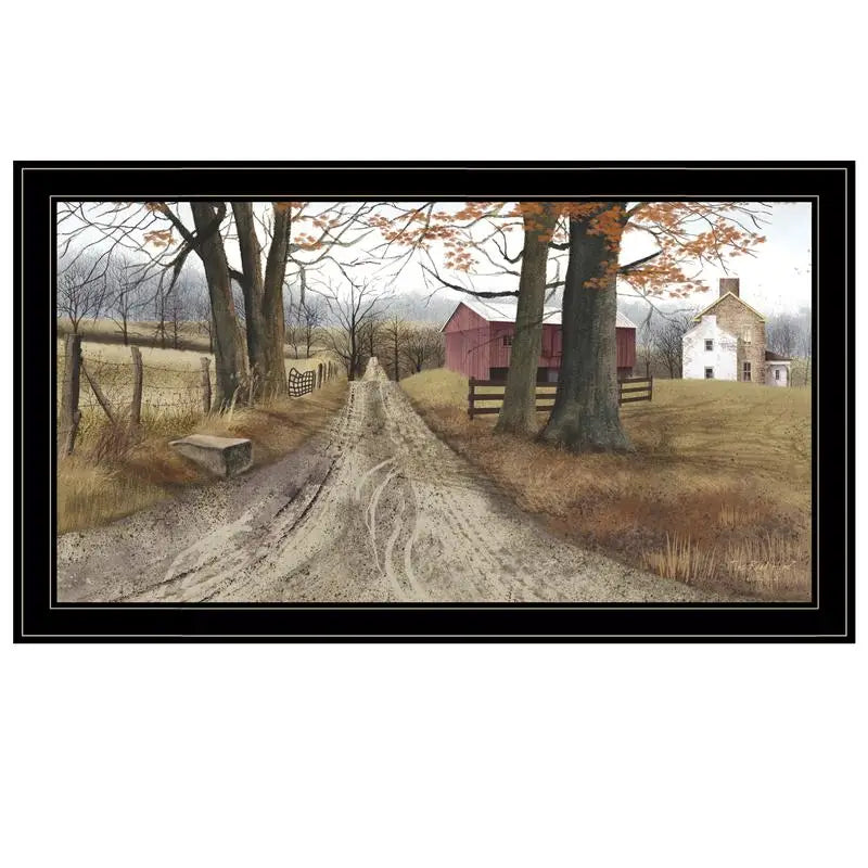 Modern Framed Wall Art "The Road Home" for Living Room, Bedroom & Farmhouse Decor by Billy Jacobs