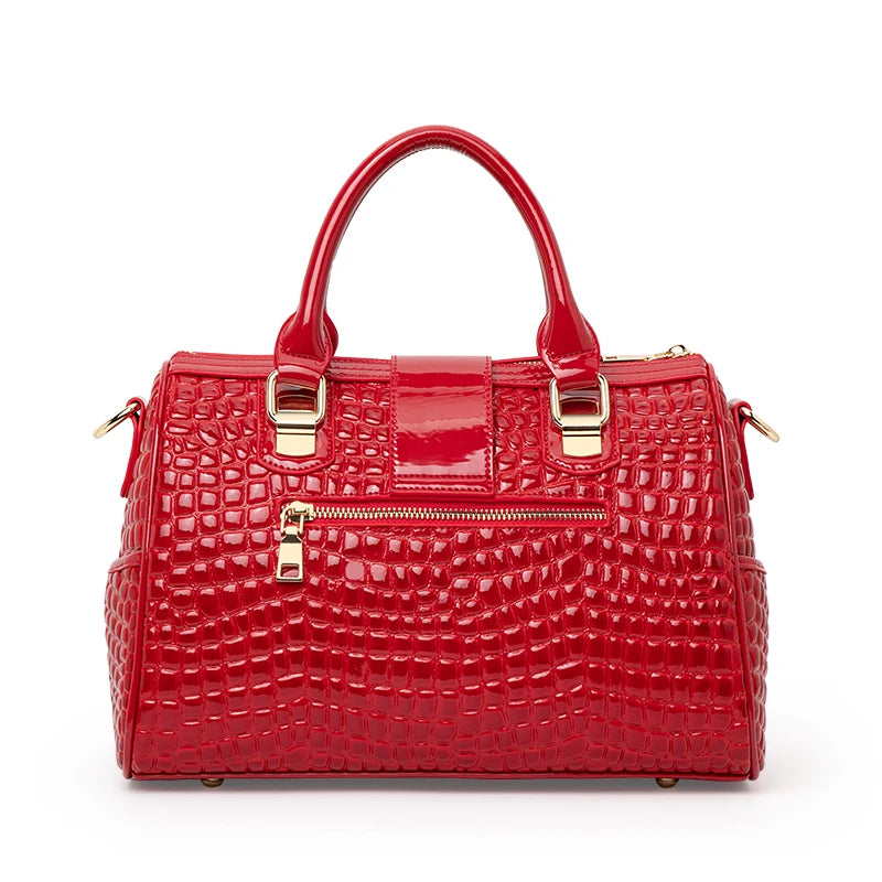 Aidanni Genuine Leather Handbag for Women, 2026 New Arrival Elegant Boston Bag, Large Capacity Shoulder Bag for Ladies & Mothers