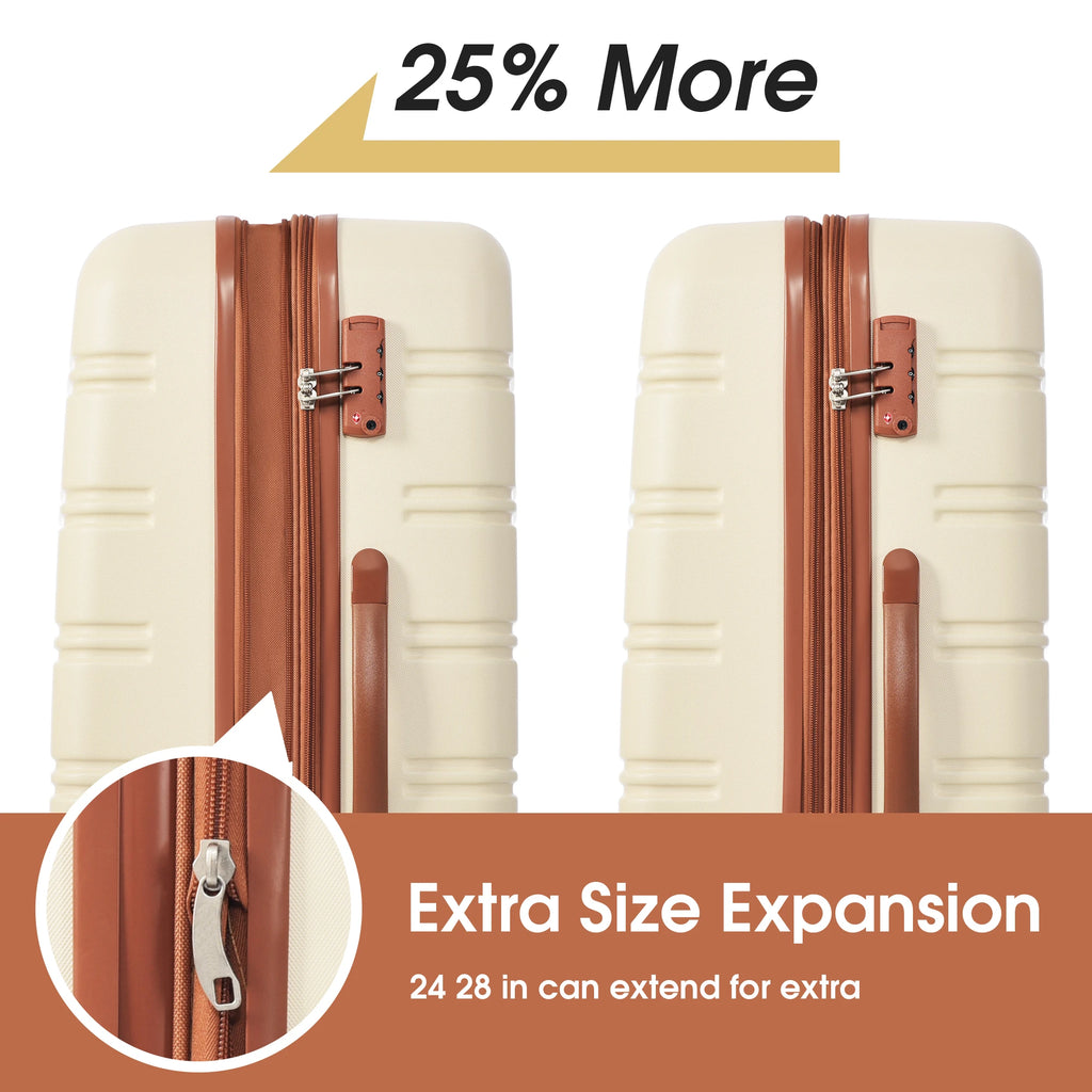 Hardshell Luggage Sets 2Pcs + Bag Spinner Suitcase with TSA Lock Lightweight 20" + 24"  suitcases and travel bags  trolley bag