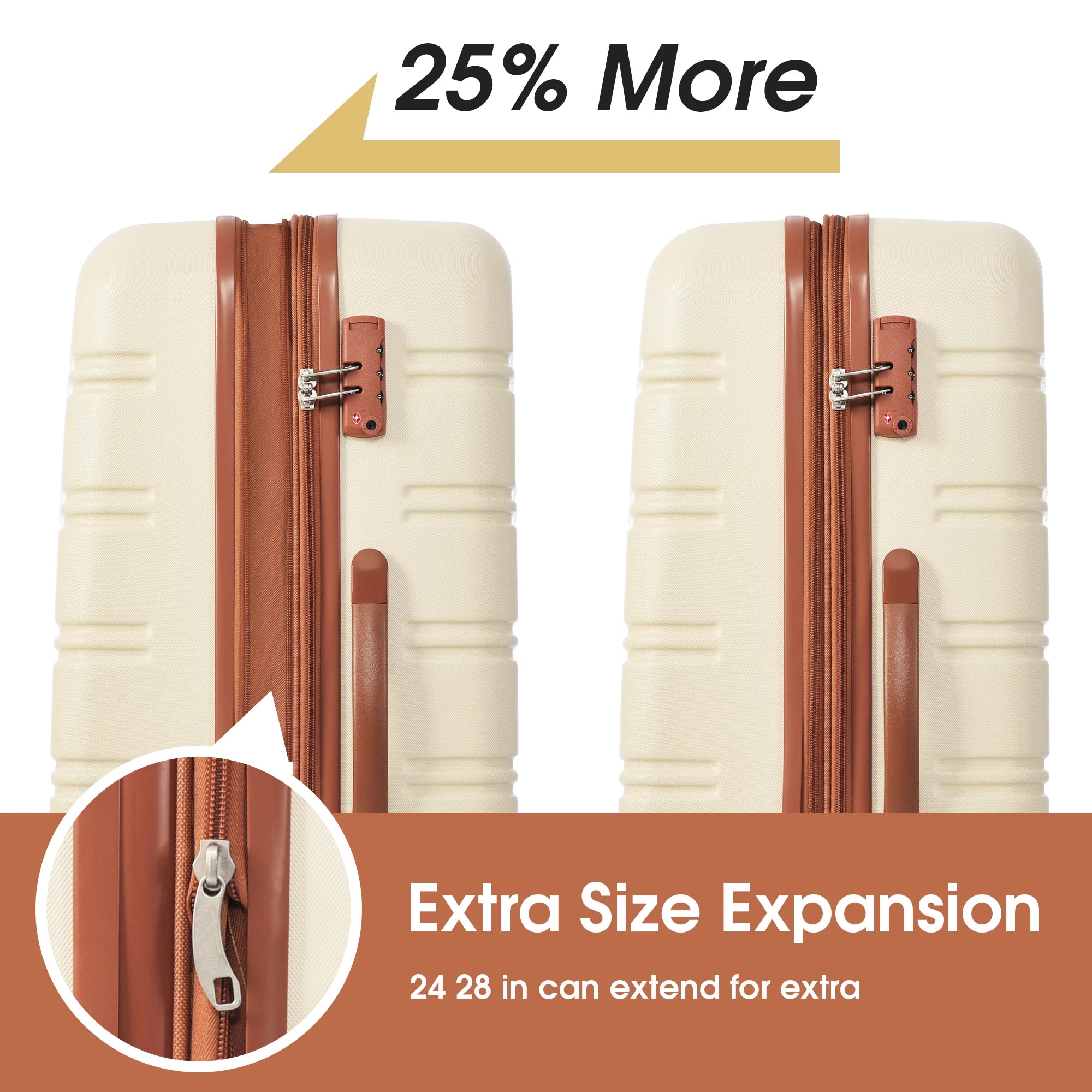 Hardshell Luggage Sets 2Pcs + Bag Spinner Suitcase with TSA Lock Lightweight 20" + 24"  suitcases and travel bags  trolley bag