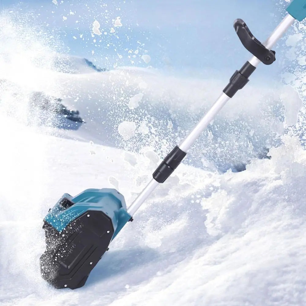 Battery-Powered Curved Handle Electric Sweeper for Lawns, Sidewalks, and Driveways (US Plug)