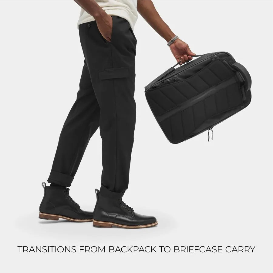 20L Travel Pack - Water Resistant Laptop Bag - TSA-Ready Expandable Backpack Black