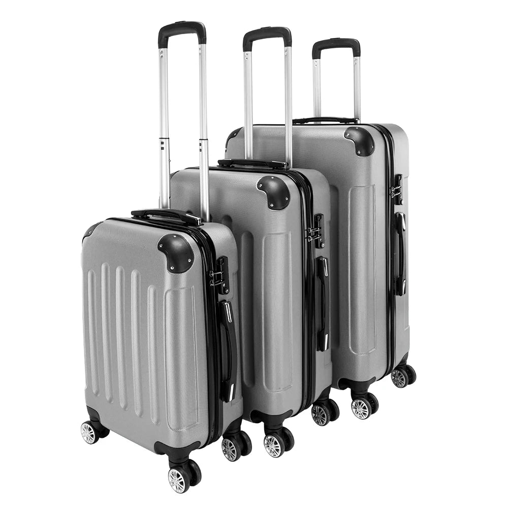3-in-1 Portable Trolley Case 20" / 24" / 28" Luggage Set Travel Trolley Case Unisex Luxury Wheeled Suitcase