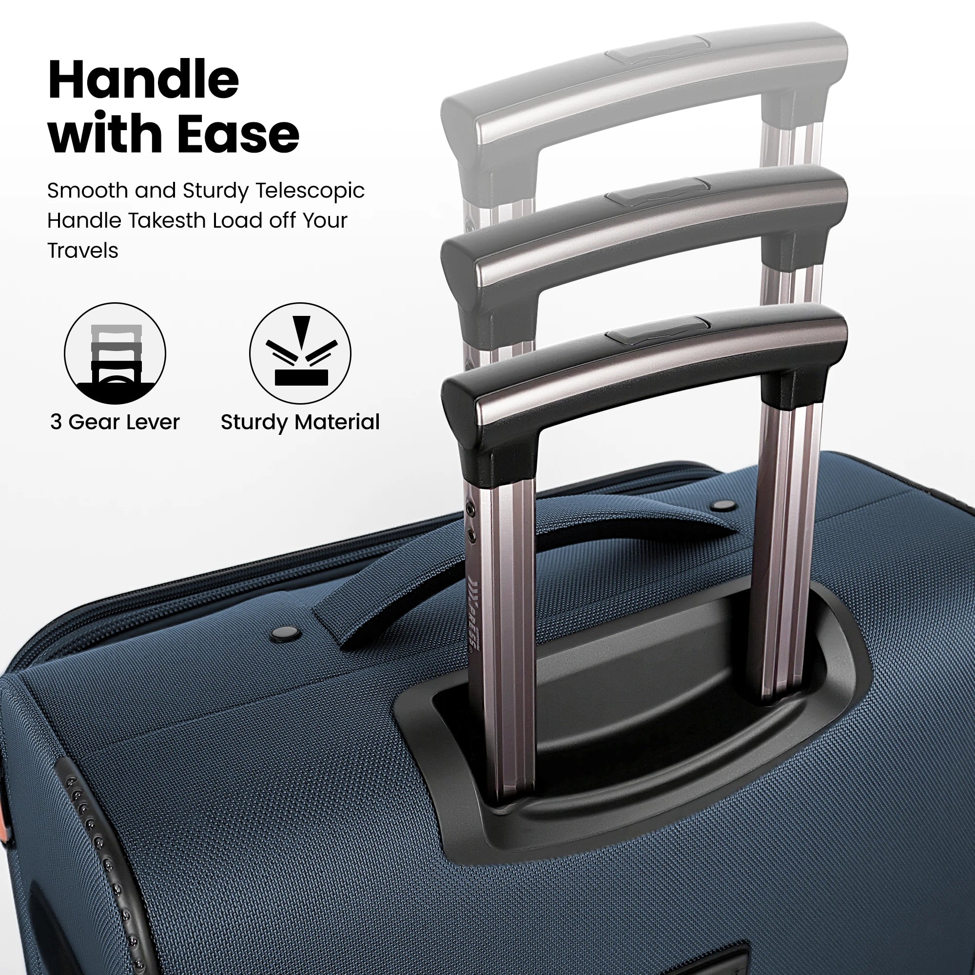 2 Piece Luggage Set Upright 360° Spinner Softshell Lightweight Luggage Wear-Resistant Rolling Travel Bag 20in+26in/20in+30in