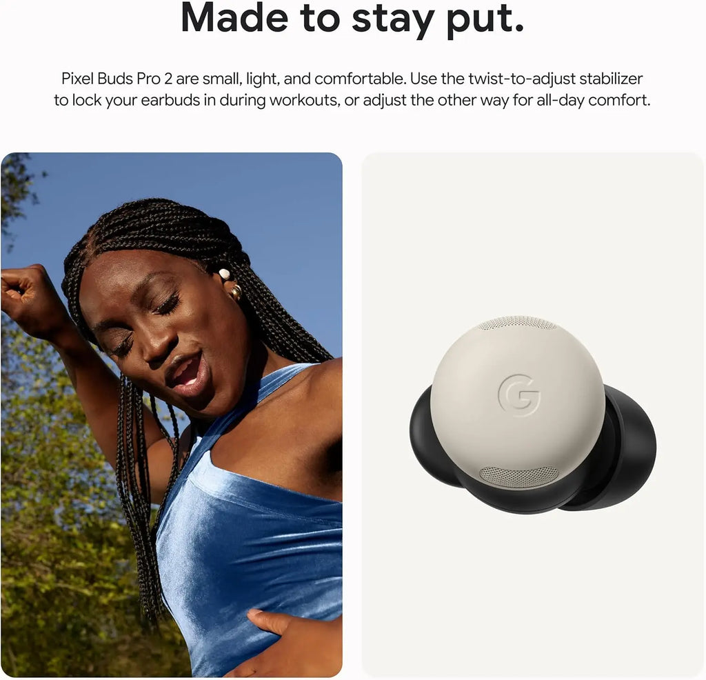 Google Pixel Buds Pro 2 Wireless Earbuds with Active Noise Cancellation Bluetooth Headphones Hazel