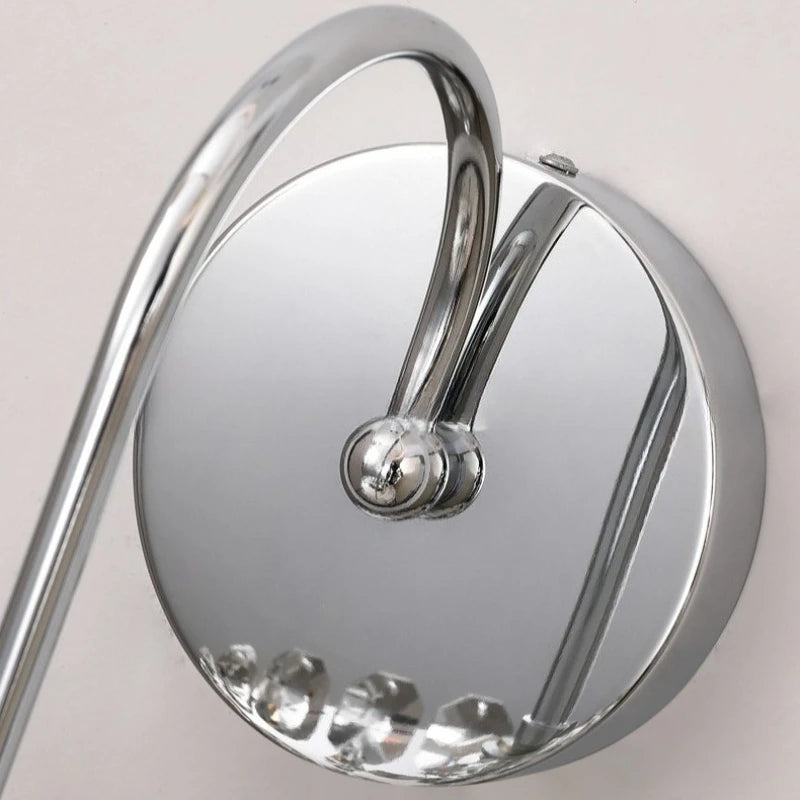 Stainless Steel Wall Lamp Full Spectrum Tricolor Wall Light Luxury Retro Living Room Mood Light Bedroom Bedside Lighting Lights