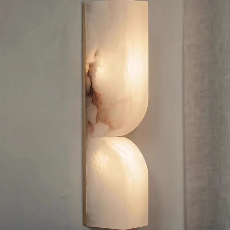 Cloud Stone Wall Lamp Living Room Bedroom Bedside Wall Light French Minimalism Copper Mood Light Home Decor LED Lighting Lights