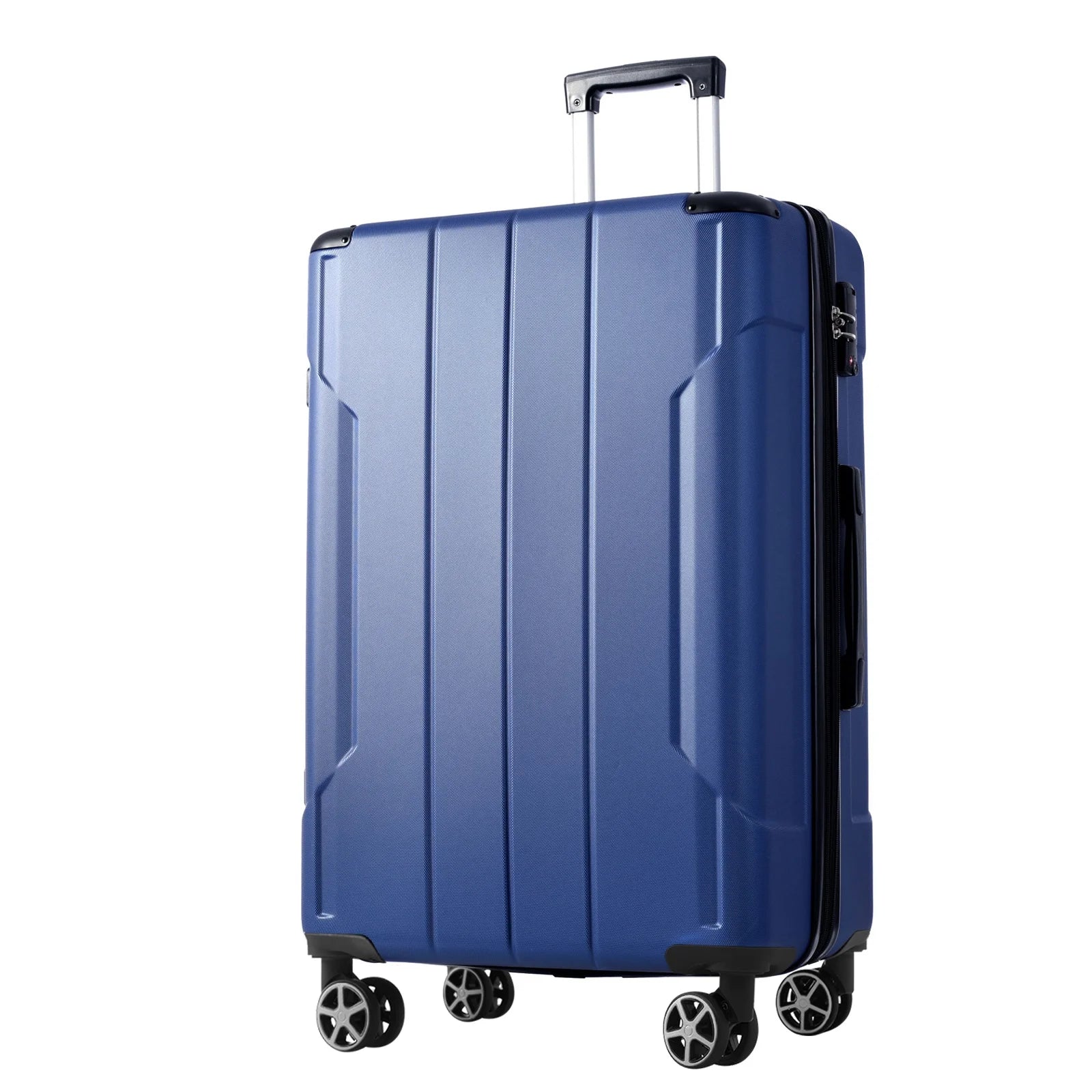 24Inch Rolling Luggage, Lightweight Durable ABS Suitcase with 360° Spinner Wheel, TSA Lock, Airline-Approved Travel Carry On