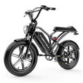1600W Peak 20x4.0 Inch Wide Fat Tire All Terrain Ebike, 48V 20AH/30AH Removable Battery, Long Range Off Road Adult Electric Motorcycle EK11