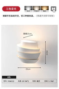 Designer Atmosphere Iron Art Decorative Wall Lamp LED G9 Creative White Wall Mounted Bedroom Bedside Living Room Study Studio