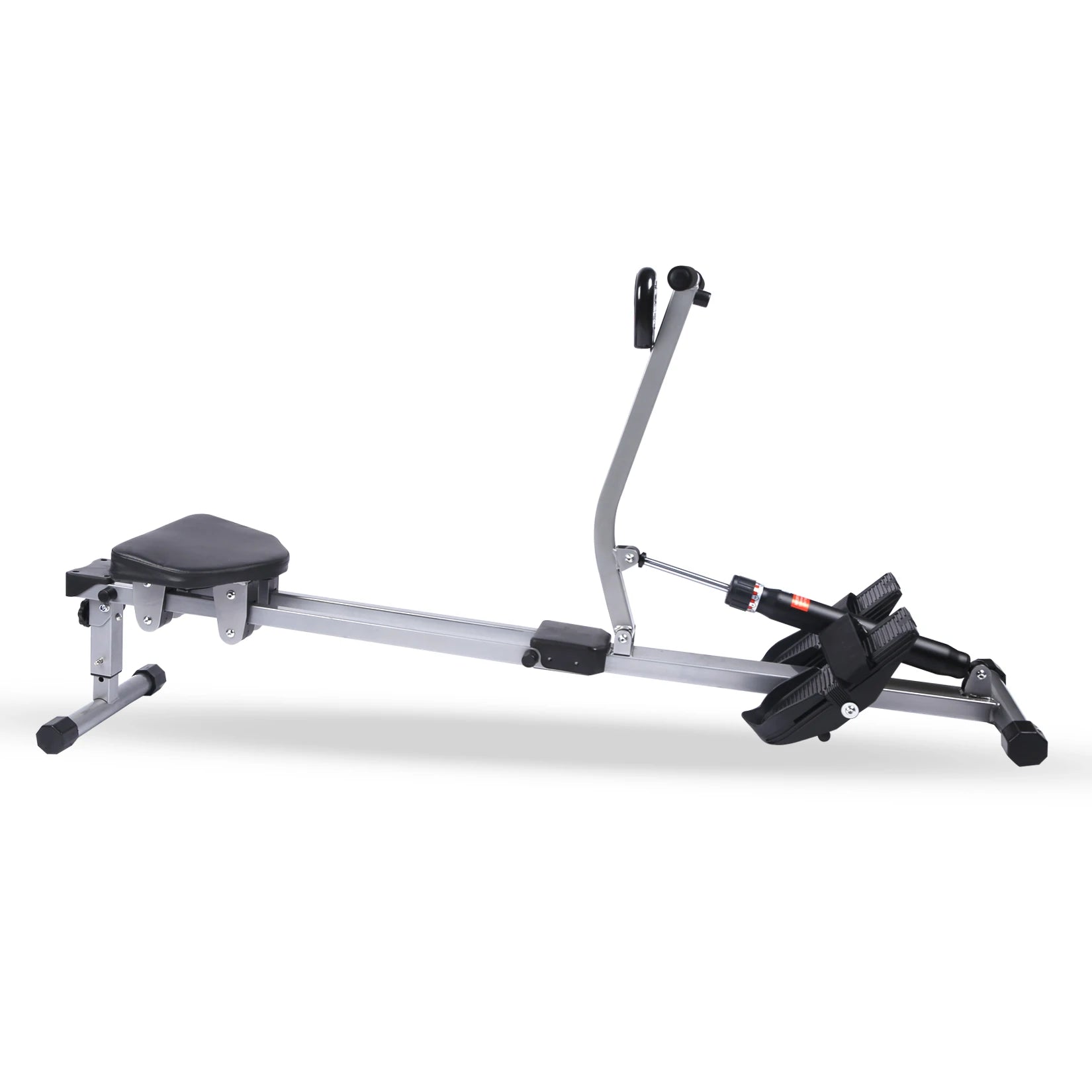 Fitness Rowing Machine Rower Ergometer, with 12 Levels of Adjustable Resistance, Digital Monitor and 260 lbs of Maximum Load, Bl