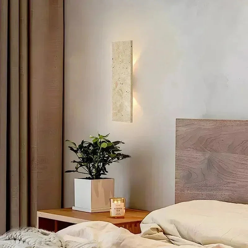 Natural Stone Outdoor Waterproof Wall Lamp 18W LED for Bedroom And Living Room Lighting
