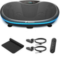 MERACH 4D Vibration Plate Exercise Machine for Home Fitness with Bluetooth Light Pull Cord Whole Body Workout Vibrating Platfor