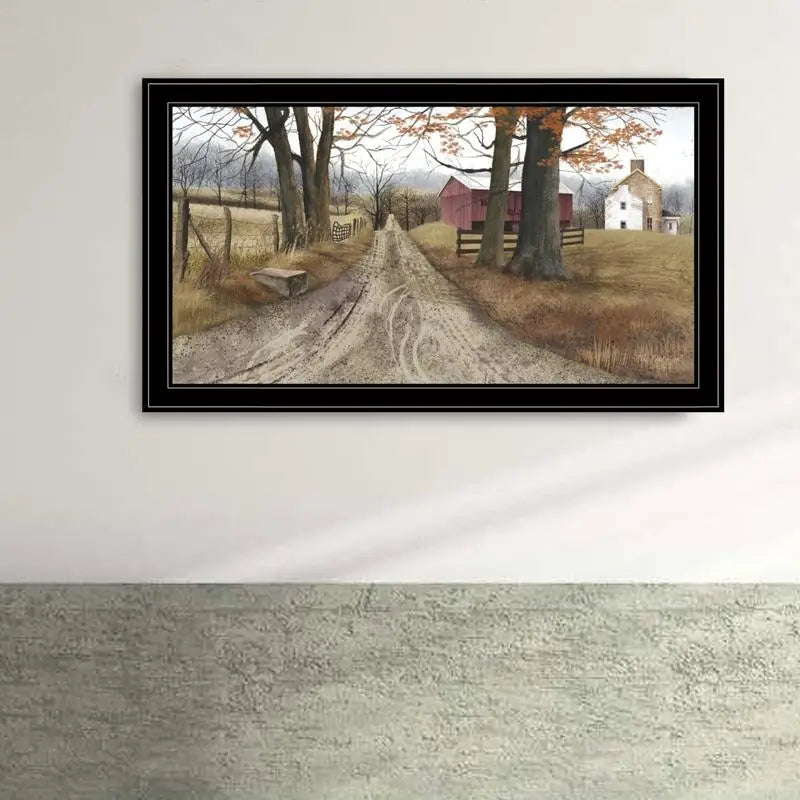 Modern Framed Wall Art "The Road Home" for Living Room, Bedroom & Farmhouse Decor by Billy Jacobs
