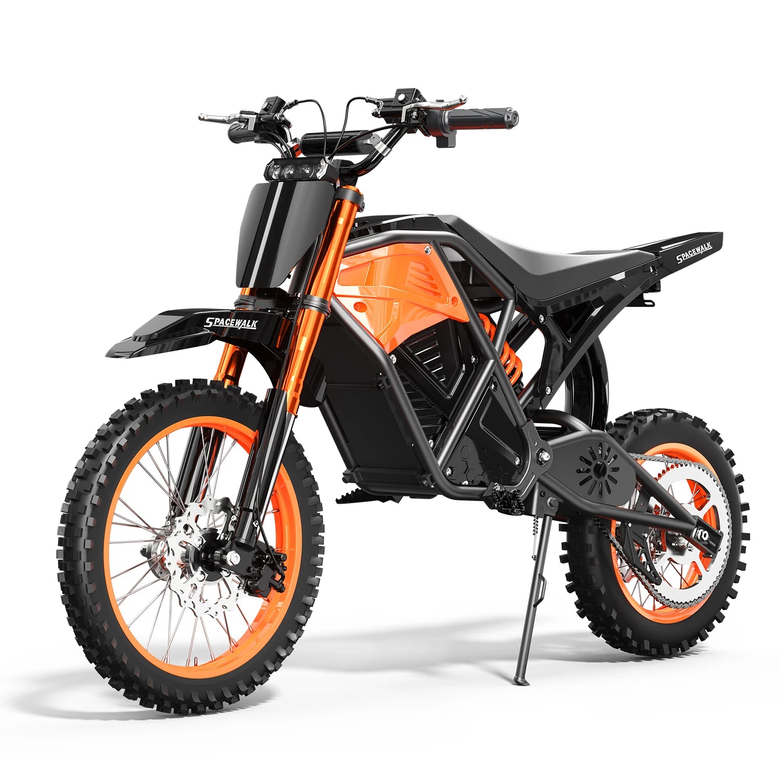 Electric Dirt Bike for Adults, 48V 3000W Peak Power Electric Motorcycle with 14"/12" Fat Tire, 37.5MPH Mountain Off-Road Ebike