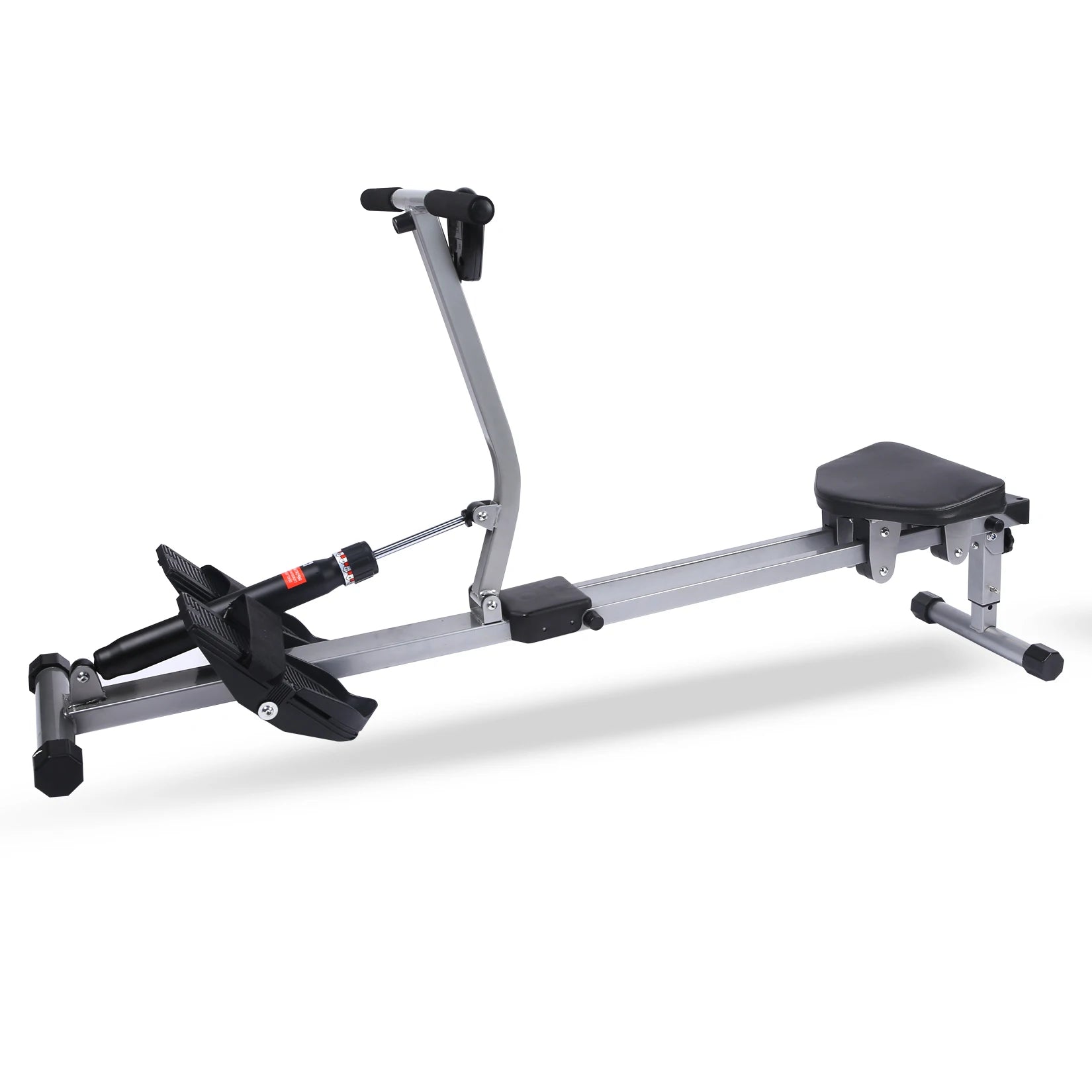 Fitness Rowing Machine Rower Ergometer, with 12 Levels of Adjustable Resistance, Digital Monitor and 260 lbs of Maximum Load, Bl
