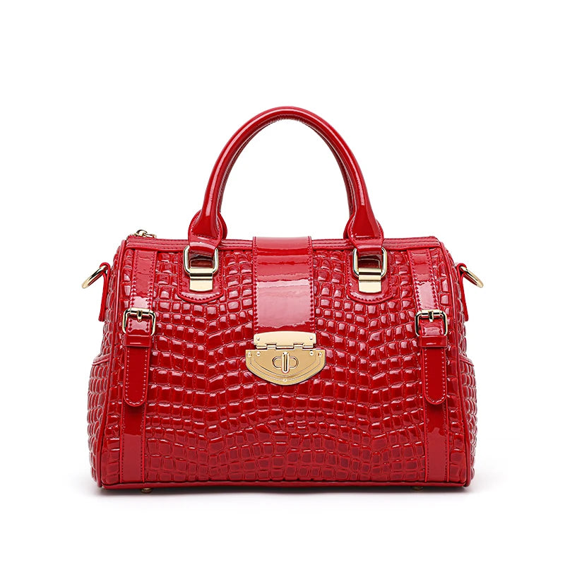 Aidanni Genuine Leather Handbag for Women, 2026 New Arrival Elegant Boston Bag, Large Capacity Shoulder Bag for Ladies & Mothers
